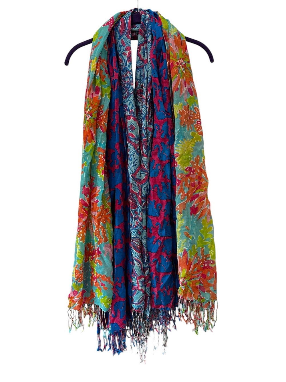 Lilly Pulitzer Murfee Scarf Lot of 3 Capricorn Elephants Under The Sea